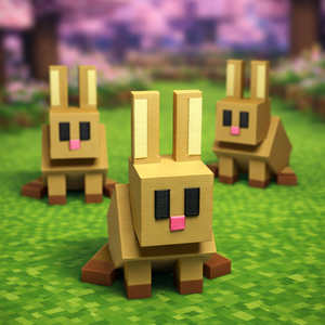 ��� Figurină iepuraș Minecraft decorativ  ��� -  - Artynos.ro