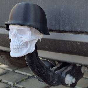 � Decor cârlig remorcare � craniu cu cască � accesoriu auto  � - casă & stil de viață - mașină - sticker de mașină - Artynos.ro