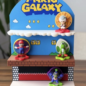 ��� Display Super Mario Galaxy pentru figurine Mc Donalds � decor gaming (print 3D) ��� - casă & stil de viață - organizare & depozitare - organizator birou - Artynos.ro