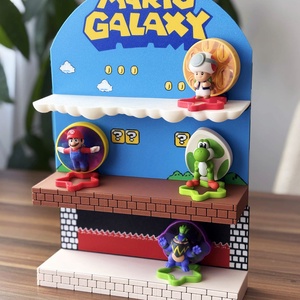 ��� Display Super Mario Galaxy pentru figurine Mc Donalds � decor gaming (print 3D) ��� - casă & stil de viață - organizare & depozitare - organizator birou - Artynos.ro