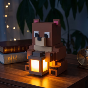 Lampa Minecraft Ursulet � LED Ambient , Print 3D ,  Cadou gamer, Casa & Stil de viata, Organizare & Depozitare, Organizator birou, Altele, ARTYNOS