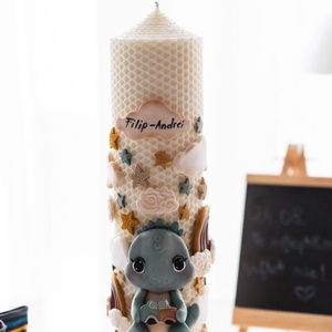 Lumanare botez cu figurina Dino, Jucarii si echipamente pentru copii, Daruri de botez, Lumanare si fabricarea lumanarilor, ARTYNOS