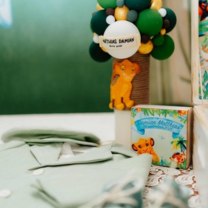 Lumânare botez cu figurina leu - jucării și echipamente pentru copii - daruri de botez - Artynos.ro