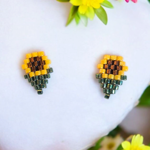 Cercei Mini Sunflower  - Artynos.ro