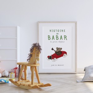 Babar elefant poster, camera copiilor arta de perete, poster -  - Artynos.ro