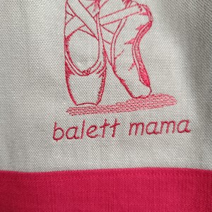 Geantă brodată pentru pantofi de balet - geantă și husă - geantă pentru cumpărături - geantă shopper, geantă tote, geantă textilă - Artynos.ro