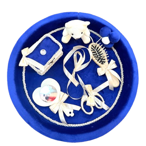 Set tavita mot din catifea si accesorii din lemn - casă & stil de viață - accesorii pentru echipamente de bucătărie - accesorii de servire - tăvi, tăvi de servire - Artynos.ro