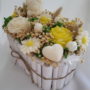 Aranjament lumanari soia - casă & stil de viață - accesorii pentru decorat casa - suport de flori - buchete de flori - Artynos.ro