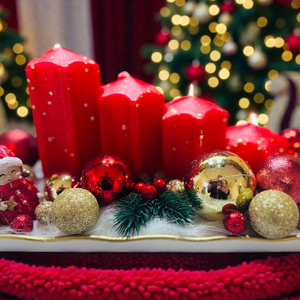 Magia Roșie de Crăciun - crăciun - decorațiuni de crăciun de casă - decor pentru masă de crăciun - Artynos.ro