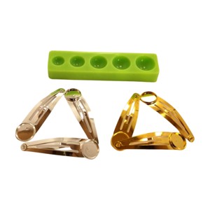 Baza pentru agrafa de par din silicon Hemisphere � pentru crearea de bijuterii creative, , , ARTYNOS