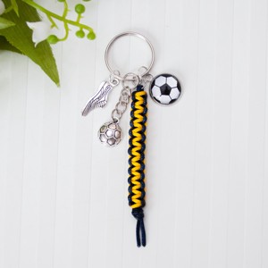 Breloc, ornament pentru geanta - Fotbal galben/albastru inchis, , , ARTYNOS