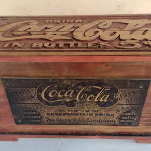 CocaCola lada din lemn - casă & stil de viață - materiale de depozitare și sortare - ladă depozitare - Artynos.ro