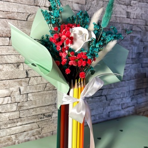 aranjament cu flori și creioane  - casă & stil de viață - accesorii pentru decorat casa - suport de flori - accesorii florale - Artynos.ro