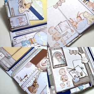 It's a boy album de memorie pentru copii, album foto, scrapbook - casă & stil de viață - papetărie de hârtie - albume foto - Artynos.ro
