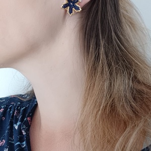 Cercei margele floare - bijuterii - cercei - cercei agățați - Artynos.ro