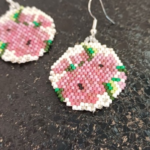 Cercei margele flori, Bijuterii, Cercei, Cercei agatati, Confectionarea bijuteriilor, ARTYNOS