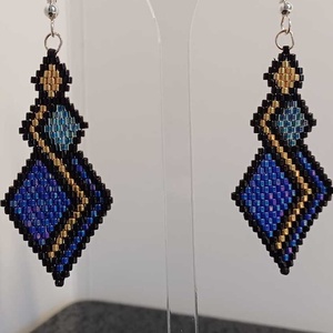 Cercei margele forme geometrice - bijuterii - cercei - cercei agățați - Artynos.ro