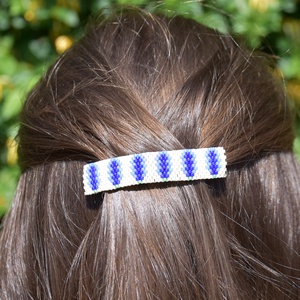 Agrafa margele albastrele - îmbrăcăminte și modă - accesorii păr - bandă de păr și agrafe păr - Artynos.ro
