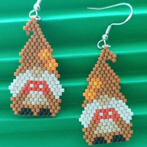 Cercei Gnomul Ciupercar - bijuterii - cercei - cercei agățați - Artynos.ro