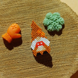 Brosa Gnomul ciupercar, Bijuterii, Brose, Confectionarea bijuteriilor, ARTYNOS