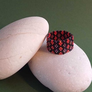 Inel margele Pasiune, Bijuterii, Inele, Inele statement, Confectionarea bijuteriilor, ARTYNOS