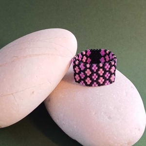 Inel margele Gingasie, Bijuterii, Inele, Inele statement, Confectionarea bijuteriilor, ARTYNOS