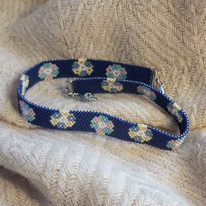 Colier chocher Flori de gheata, Bijuterii, Coliere, Chockere, Confectionarea bijuteriilor, ARTYNOS