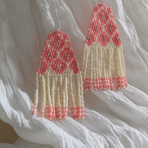 Cercei Ethereal Bloom, Bijuterii, Cercei, Cercei din margele, Confectionarea bijuteriilor, ARTYNOS