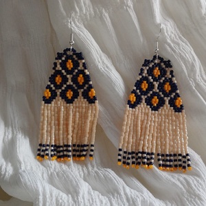 Cercei Midnight Spark - bijuterii - cercei - cercei din mărgele - Artynos.ro