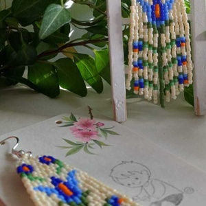 Cercei Iris de Poveste - bijuterii - cercei - cercei din mărgele - Artynos.ro