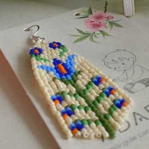 Cercei Iris de Poveste, Bijuterii, Cercei, Cercei din margele, Confectionarea bijuteriilor, ARTYNOS