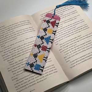 Semn de carte Geometrie jucausa, Carti si creatii cu tematica muzicala, cadouri, Semn de carte, Confectionarea bijuteriilor, ARTYNOS