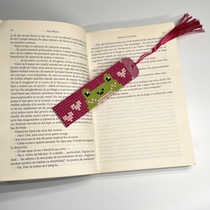 Semn de carte Froggie Love - cărți și creații cu tematică muzicală, cadouri - semn de carte - Artynos.ro