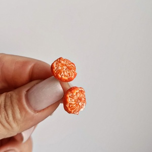 Cercei mandarine, cu tija , Bijuterii, Cercei, Cercei cerc, Confecționarea bijuteriilor, ARTYNOS