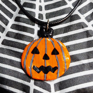 Pandantiv Halloween Dovleac - casă & stil de viață - accesorii pentru decorat casa - halloween - tot ce ai nevoie pentru petrecere! - bijuterii halloween - Artynos.ro