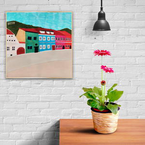 Ilustratie Desen Tablou Peisaj Brasov - arte vizuale și accesorii  - grafică, ilustrație - alte desene - Artynos.ro