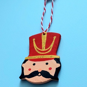 Decorațiune Handmade Brad Craciun Spargatorul de Nuci din lut polimeric - crăciun - decorațiuni de crăciun de casă - figurine pentru pomul de crăciun - Artynos.ro