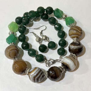 SETWOODLAND SPIRIT agate,jad,inox - bijuterii - seturi de bijuterii - Artynos.ro