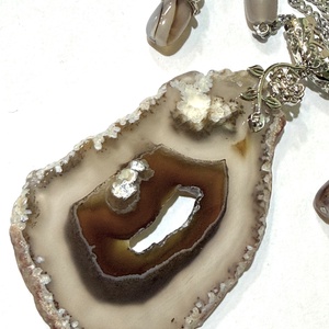 SETGREY ELEMENT agate,inox - bijuterii - seturi de bijuterii - Artynos.ro