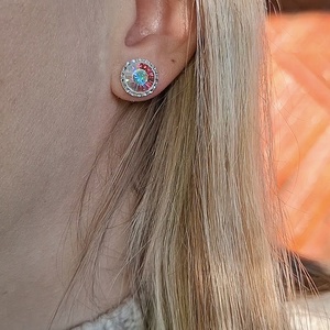 Cercei din argint - accessorii și unelte - mărgea, componente de bijuterii - cristale swarovski - Artynos.ro