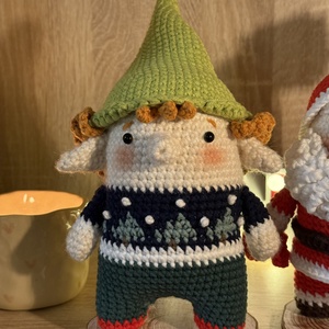Mos Craciun / Elf craciunistic - accesorii de crăciun - cadou tematic de moș crăciun, decorațiuni - cadouri de moș crăciun - Artynos.ro