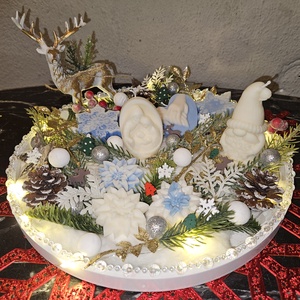 Aranjamente de Crăciun  - crăciun - decorațiuni de crăciun de casă - decor pentru masă de crăciun - Artynos.ro