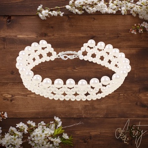 Colier Fairy Pearl , Bijuterii, Coliere, Coliere de perle, Confectionarea bijuteriilor, ARTYNOS