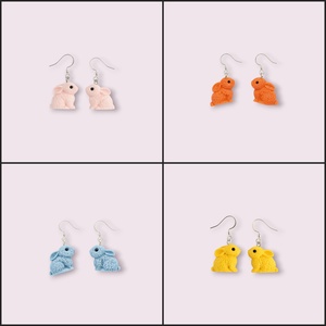 Cercei Bunnies - Argint 925 , Bijuterii, Cercei, Cercei cu figurine, Confectionarea bijuteriilor, ARTYNOS