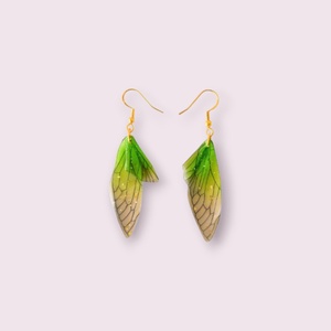 Cercei Aripi de vis S925 - bijuterii - cercei - cercei din rășină - Artynos.ro