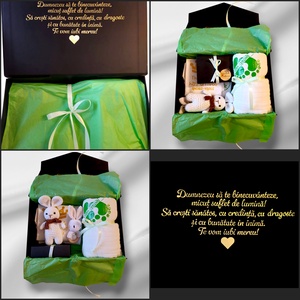 Cutie cadou nou-născut personalizată - jucării și echipamente pentru copii - daruri de botez - Artynos.ro