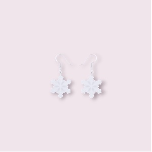 Cercei Snowflakes - Argint S925, Bijuterii, Cercei, Cercei cu figurine, Confectionarea bijuteriilor, ARTYNOS