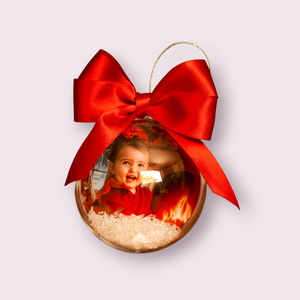 Glob cu fotografie personalizat, Craciun, Decoratiuni de Craciun de casa, Globuri de Craciun, Altele, ARTYNOS