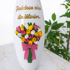 Vază pentru flori - personalizată 2 - casă & stil de viață - decorațiuni de casă - accesorii florale - vaze - Artynos.ro