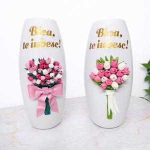 Vaza pentru flori - personalizata 2, Casa & Stil de viata, Decoratiuni de casa, Accesorii florale, Vaze, Altele, ARTYNOS
